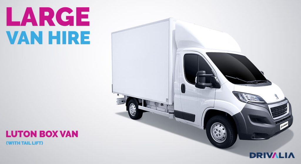Luton Box Van (with TailLift) Hire Drivalia Vans